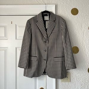 Everlane 80s Blazer Checker Print